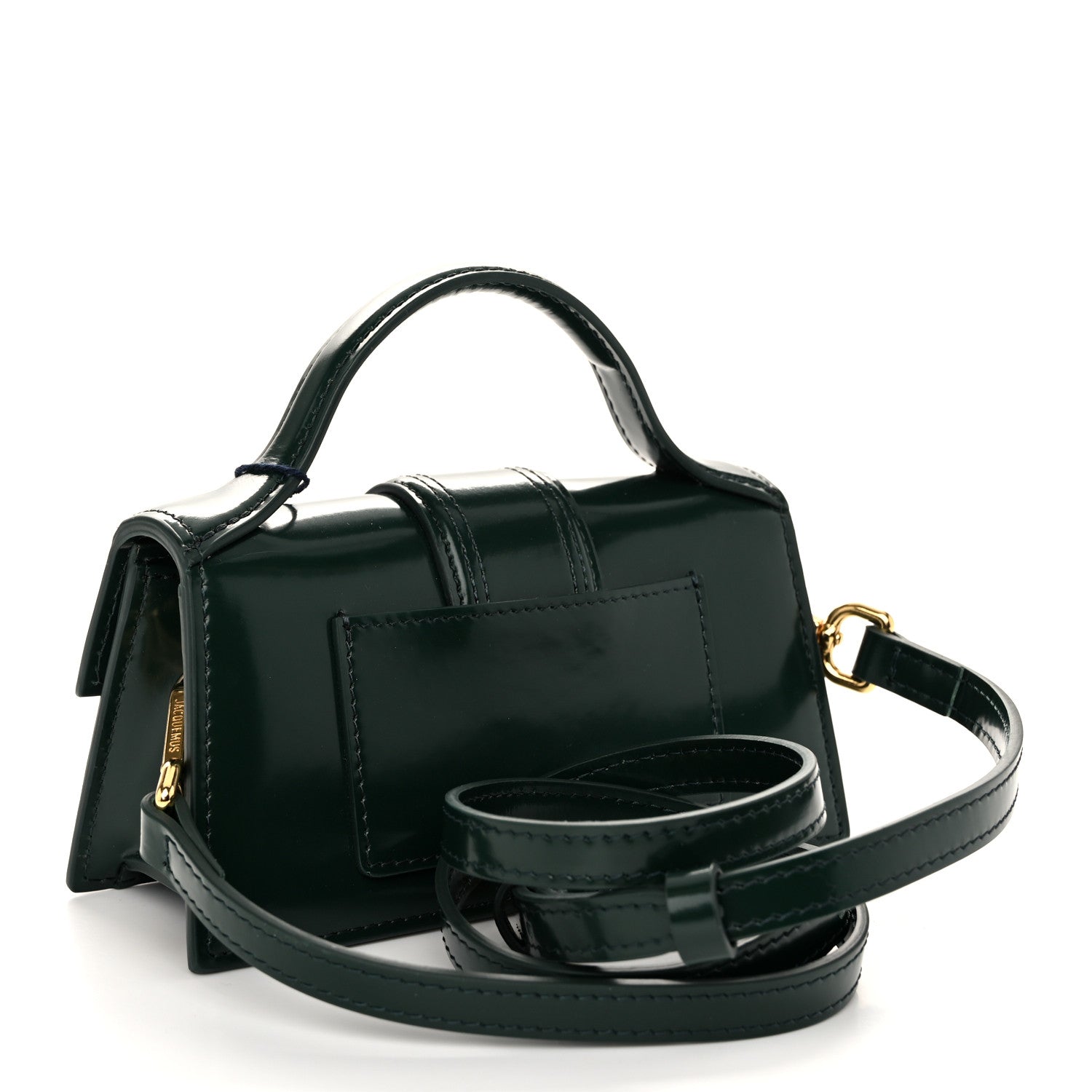 Jacquemus Glazed Calfskin Le Bambino Dark Green 3 of 10