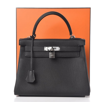 Hermes Togo Kelly Retourne 28 Black 35 of 37