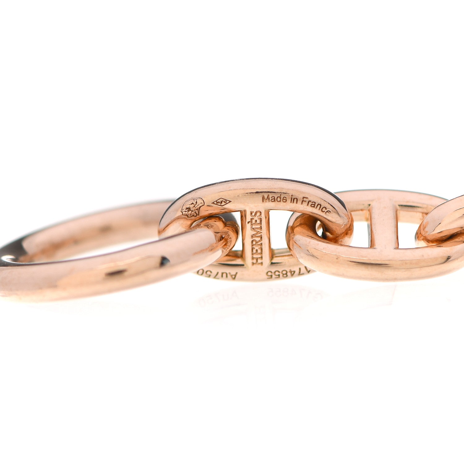 Hermes 18K Rose Gold TPM Chaine d'Ancre Bracelet 4 of 5