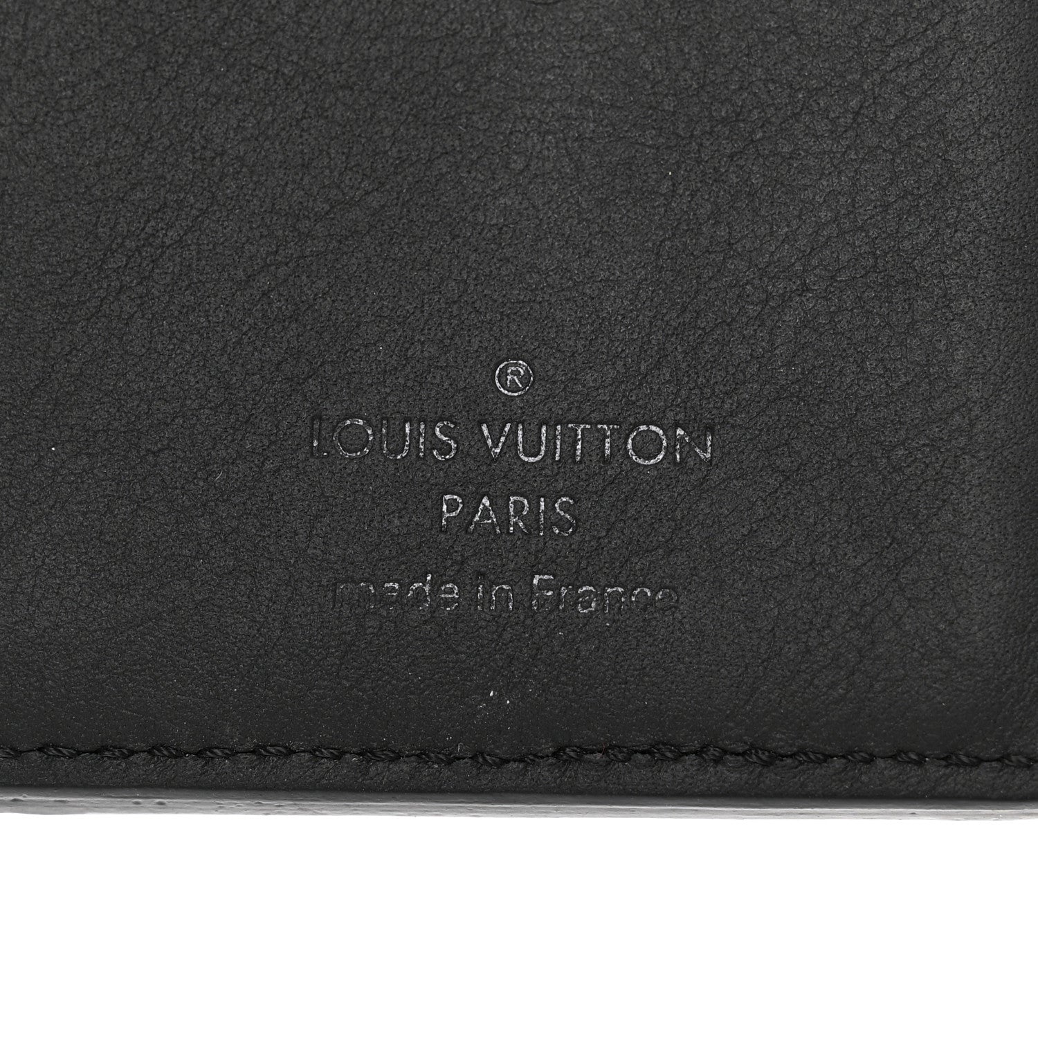 Louis Vuitton Grained Calfskin Aerogram Pocket Organizer Black 6 of 6