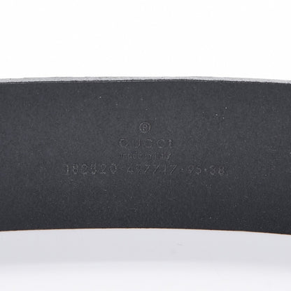 Gucci Guccissima Square G Belt 95 38 Black 6 of 6