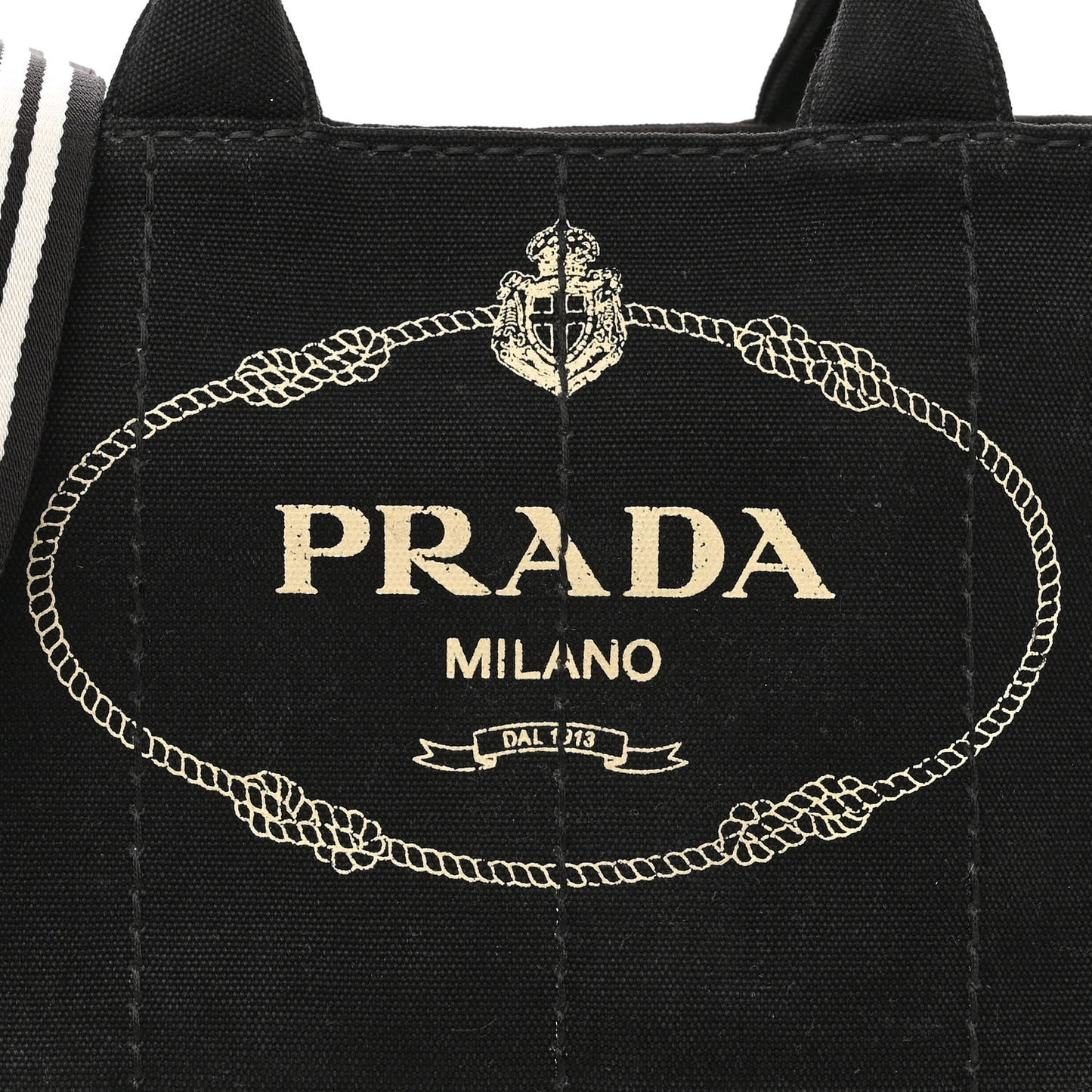 Canapa Small Logo Tote Black Talco