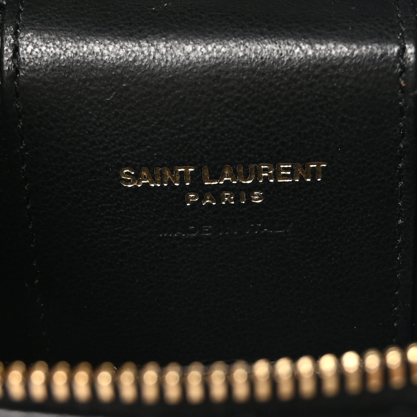 Lambskin Quilted Micro Gaby Vanity Case Black