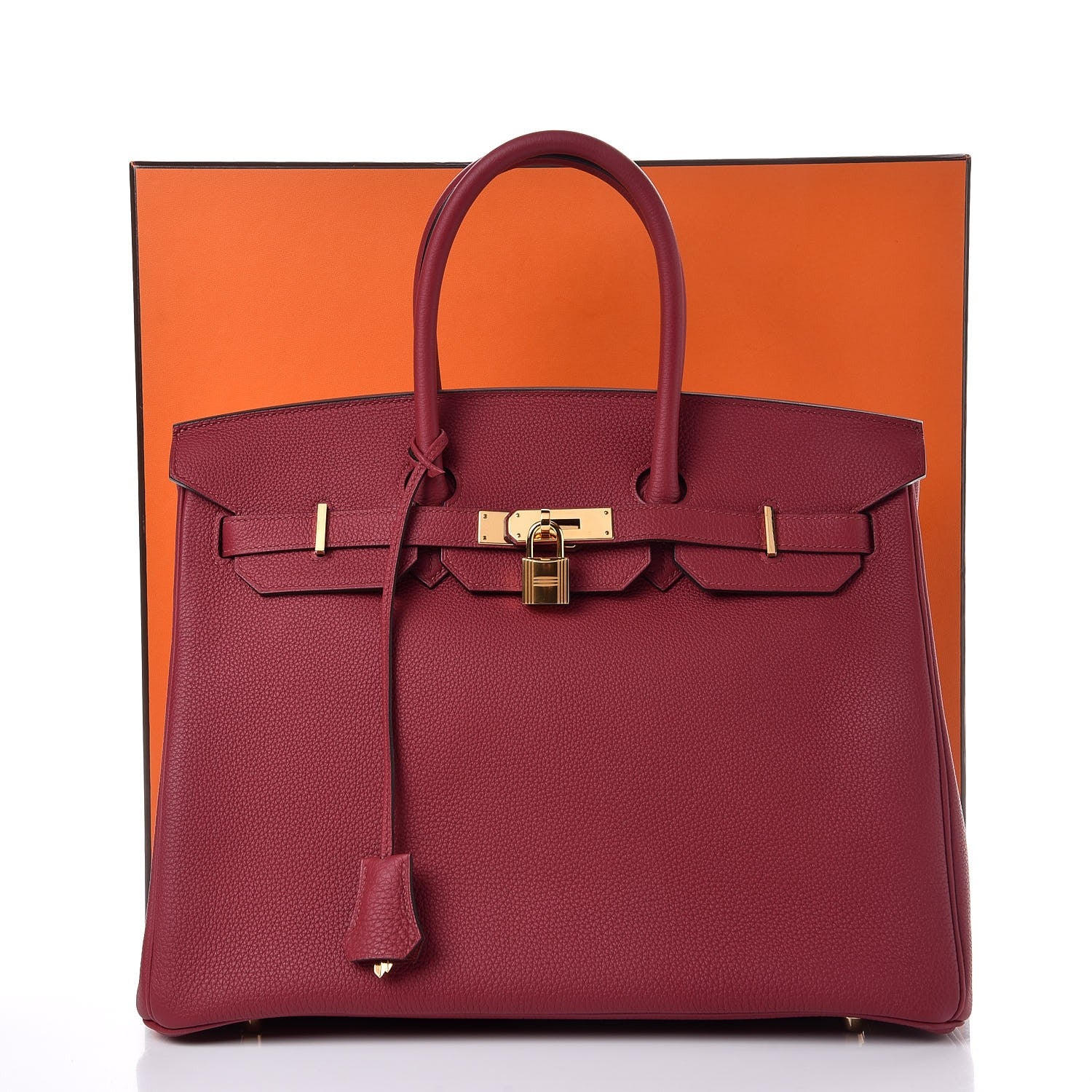 Hermes Togo Birkin 35 Rouge Grenat 38 of 38
