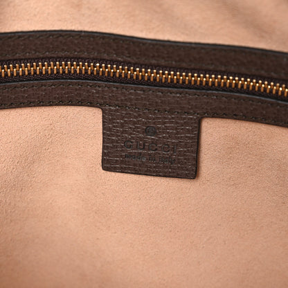 Gucci GG Supreme Monogram Web Medium Ophidia Boston Brown 6 of 10