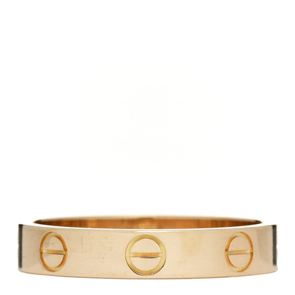 Cartier 18K Yellow Gold 3.5mm LOVE Wedding Band Ring 53 6.5 3 of 6