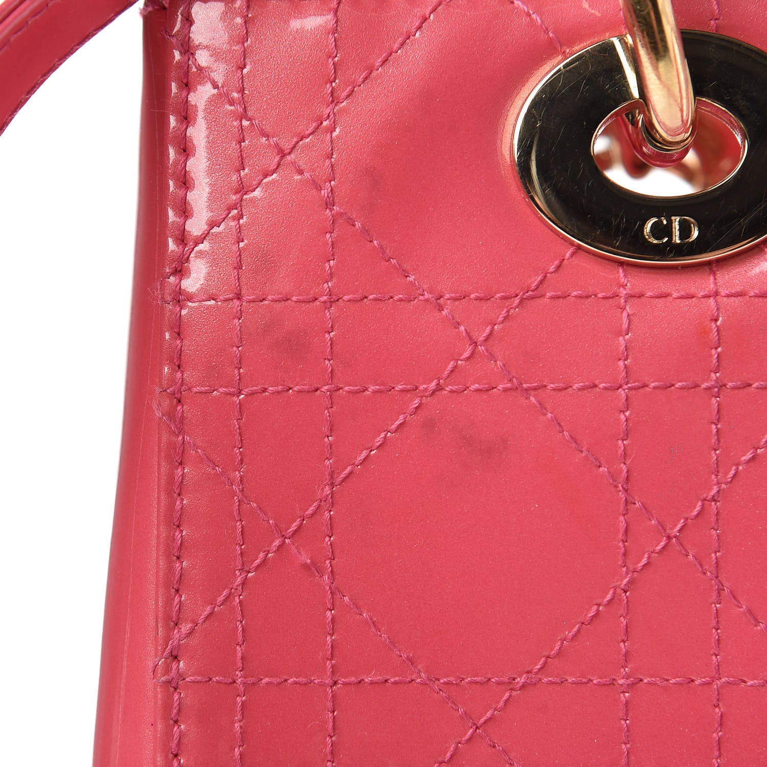 Christian Dior Patent Cannage Medium Lady Dior Pink 29 of 30