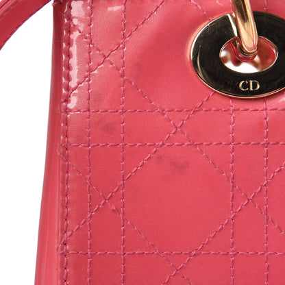 Christian Dior Patent Cannage Medium Lady Dior Pink 29 of 30