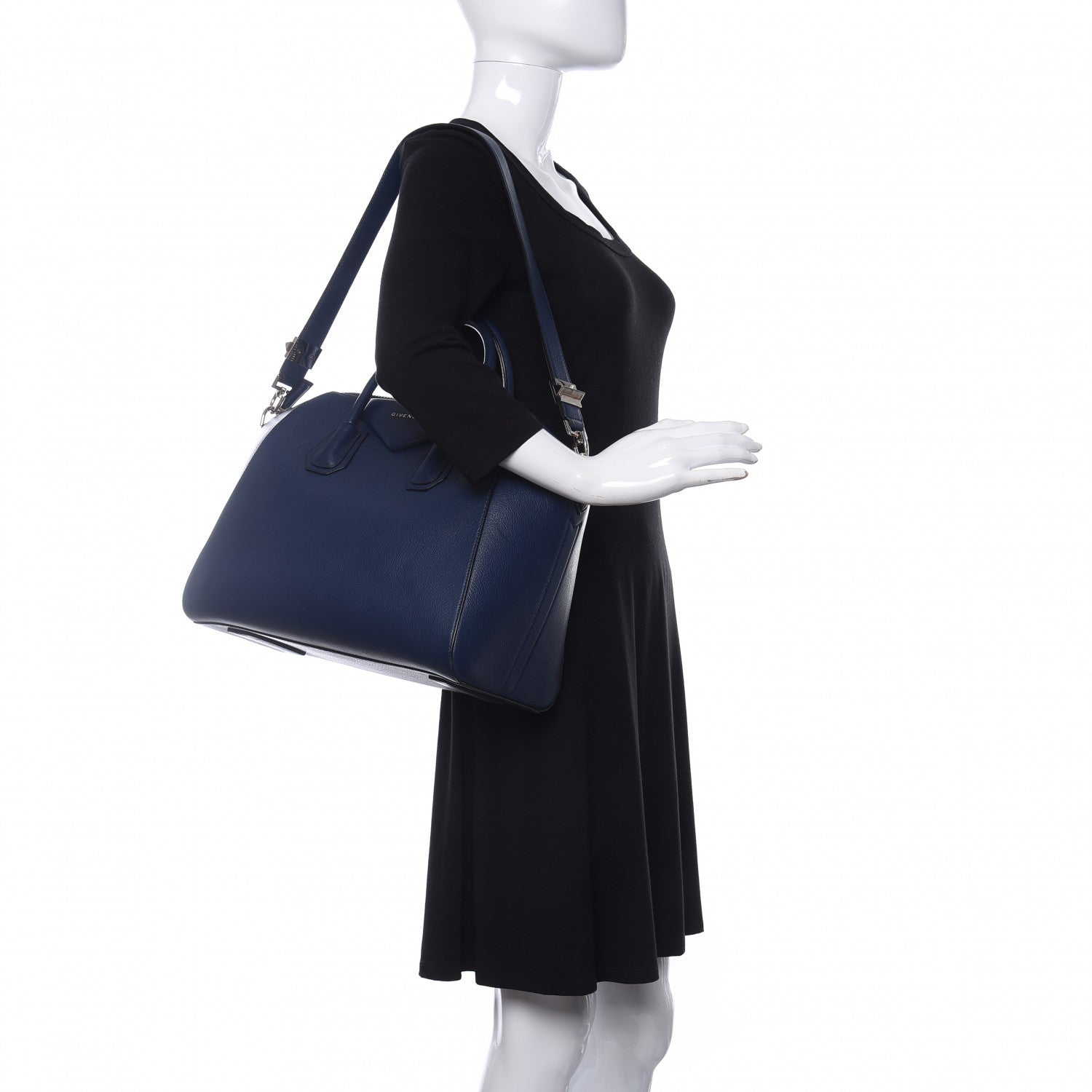 Givenchy Sugar Goatskin Medium Antigona Deep Blue 2 of 19