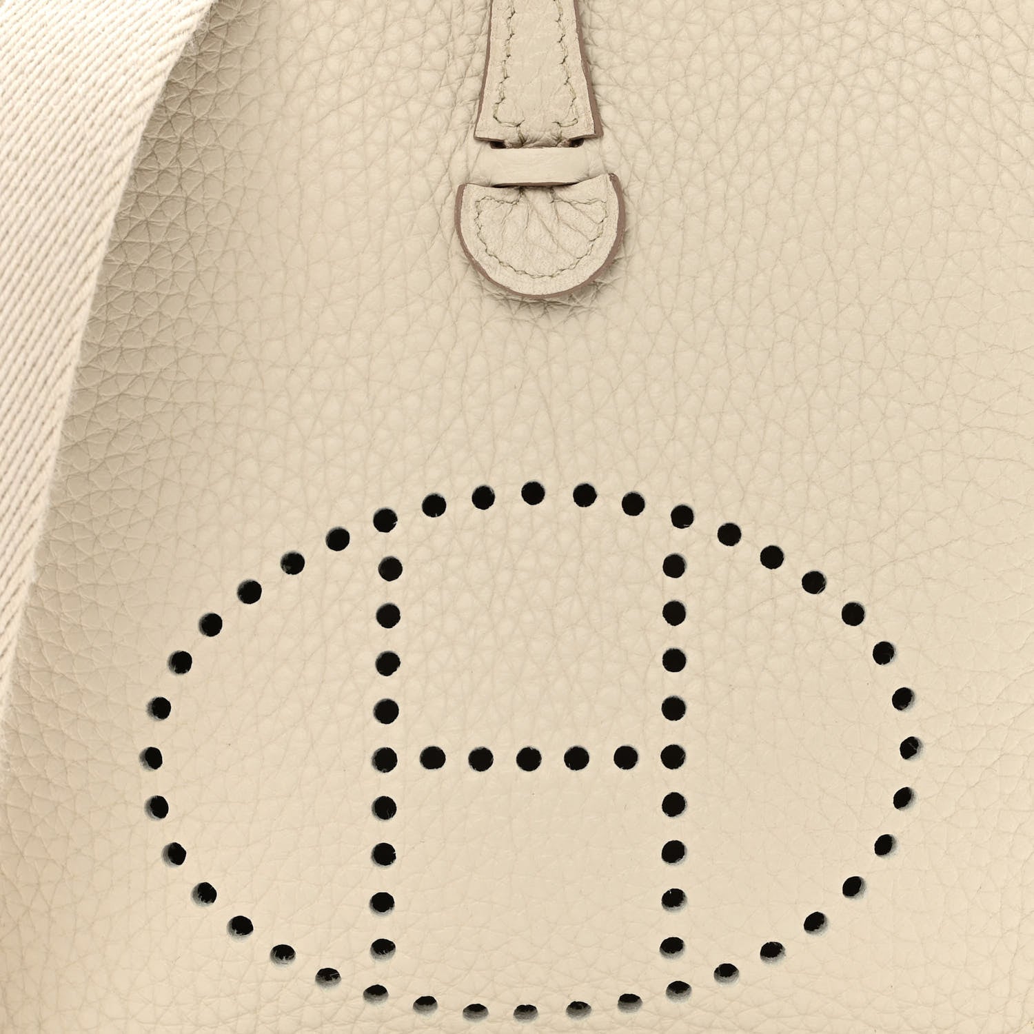 Hermes Taurillon Clemence Amazone Evelyne TPM Nata Craie 8 of 10