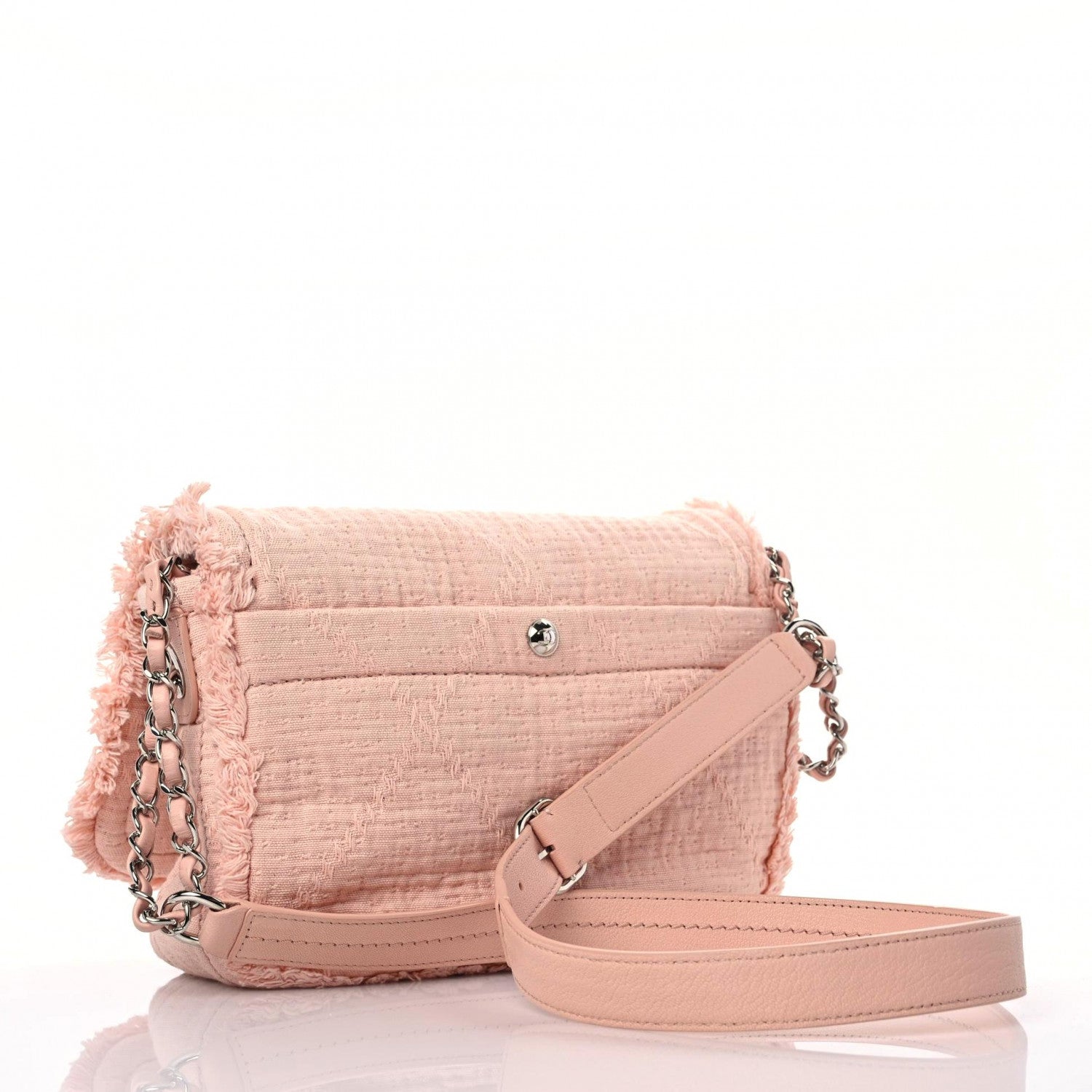 Chanel Canvas Flap Messenger Light Pink 3 of 11