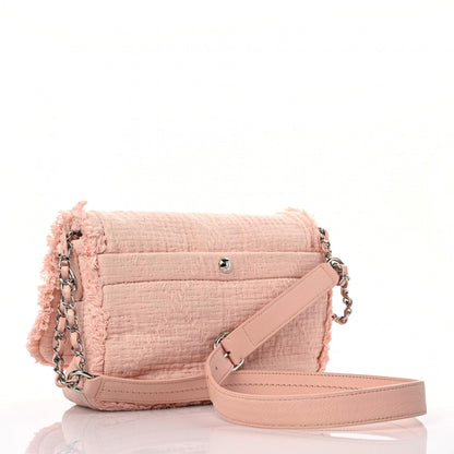 Chanel Canvas Flap Messenger Light Pink 3 of 11