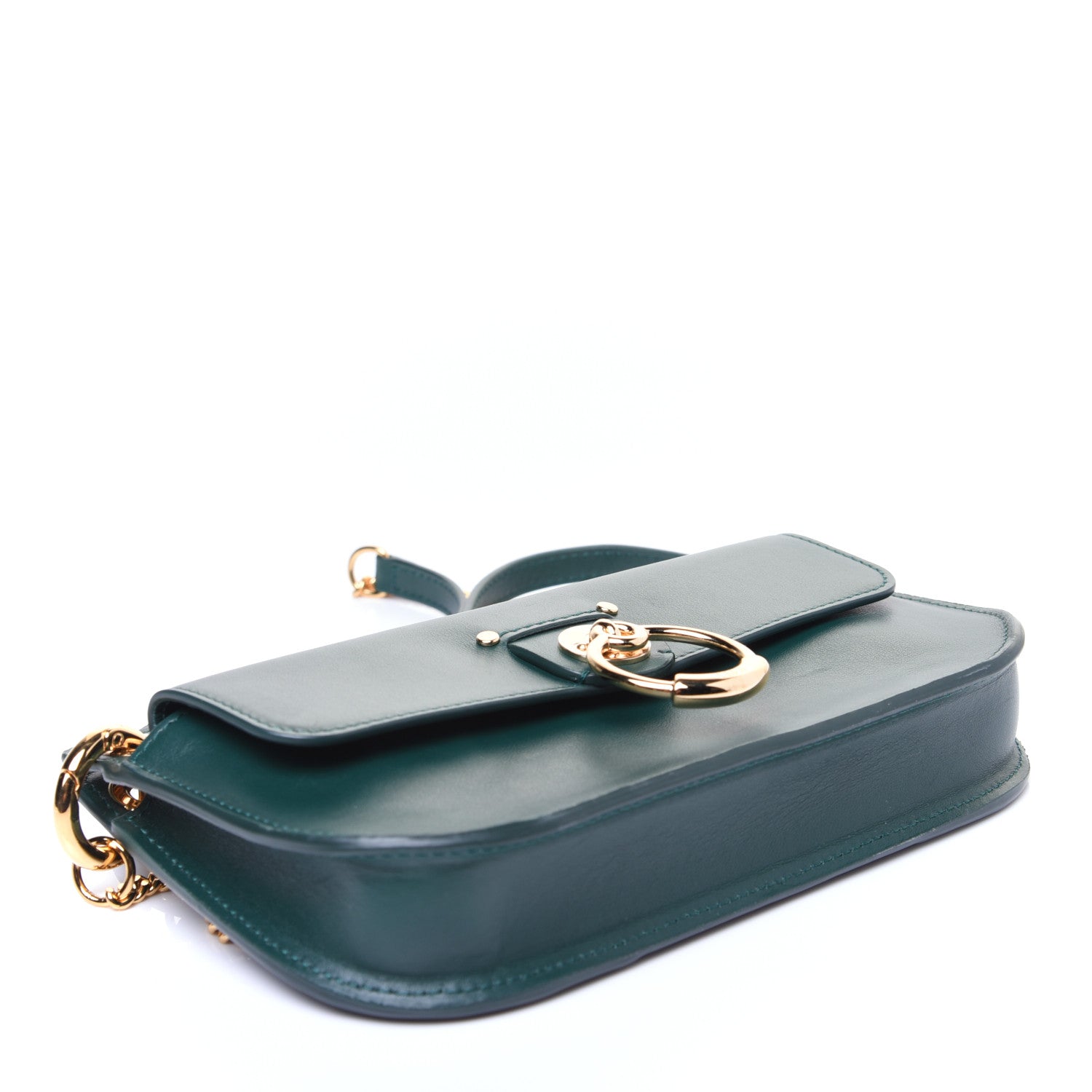 Chloe Shiny Calfskin Small Tess Crossbody Rain Forest 4 of 10