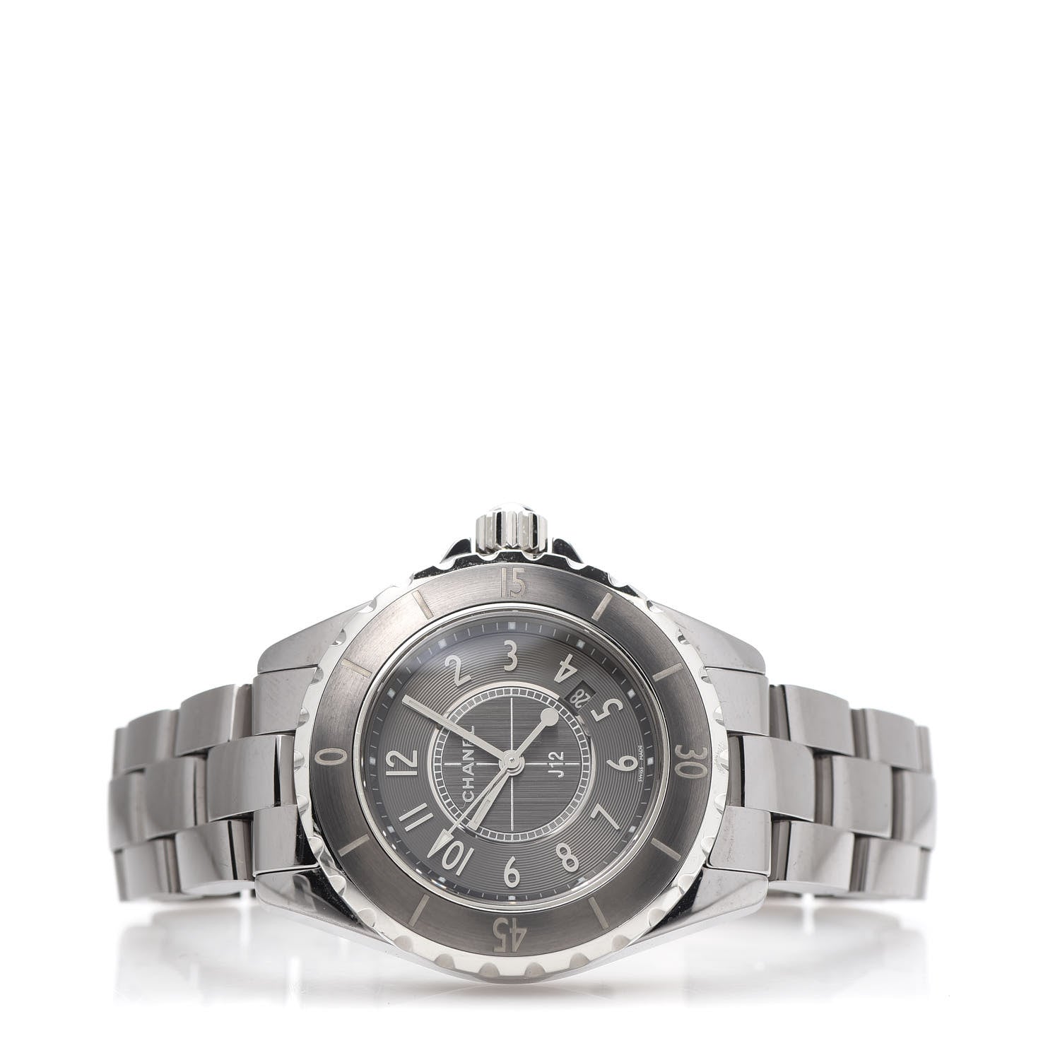 Chanel Titanium Ceramic 33mm J12 Chromatic Quartz Watch 3 of 8