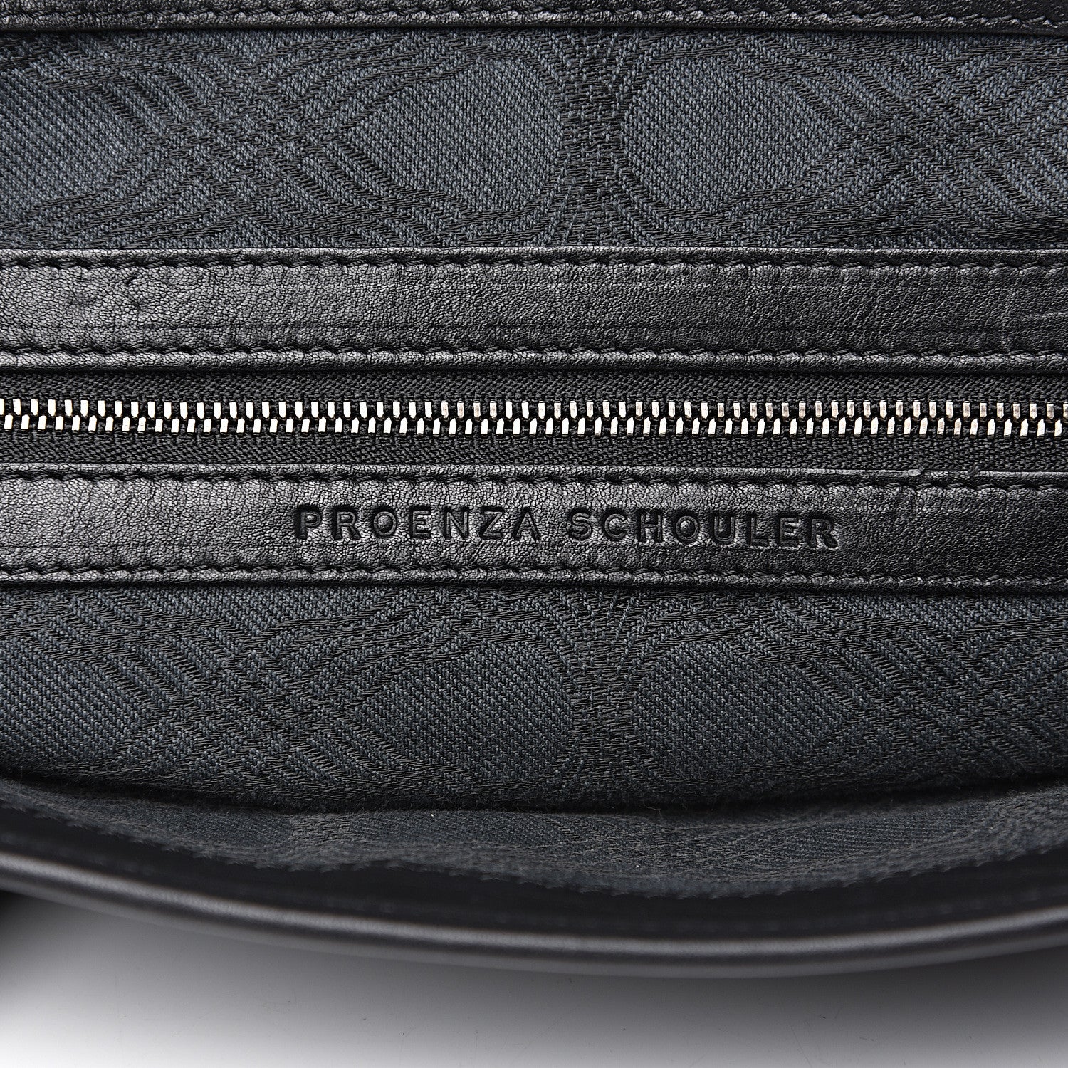 Proenza Schouler Calfskin Straw PS1 Keep All Black 8 of 15