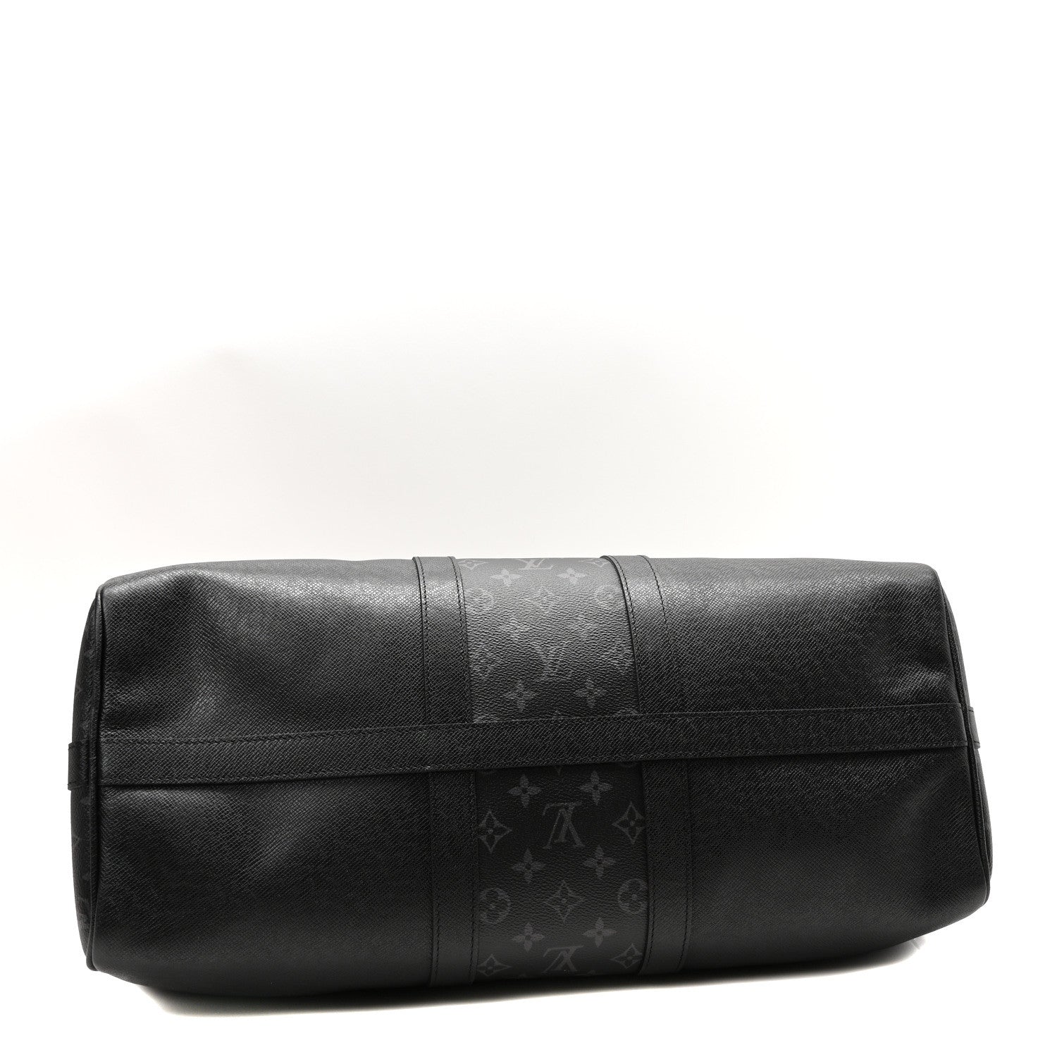 Louis Vuitton Taiga Monogram Eclipse Keepall Bandouliere 50 Black 4 of 9