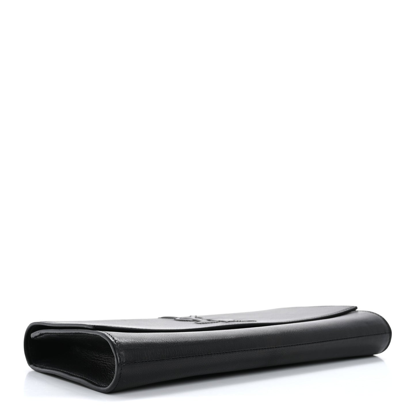 Calfskin Monogram Large Belle De Jour Clutch Black