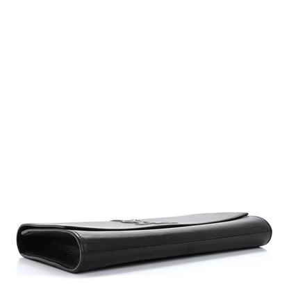 Saint Laurent Calfskin Monogram Large Belle De Jour Clutch Black 4 of 13