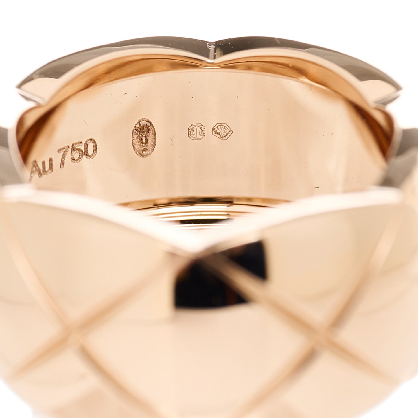 18K Beige Gold Large Coco Crush Ring 53 6.5