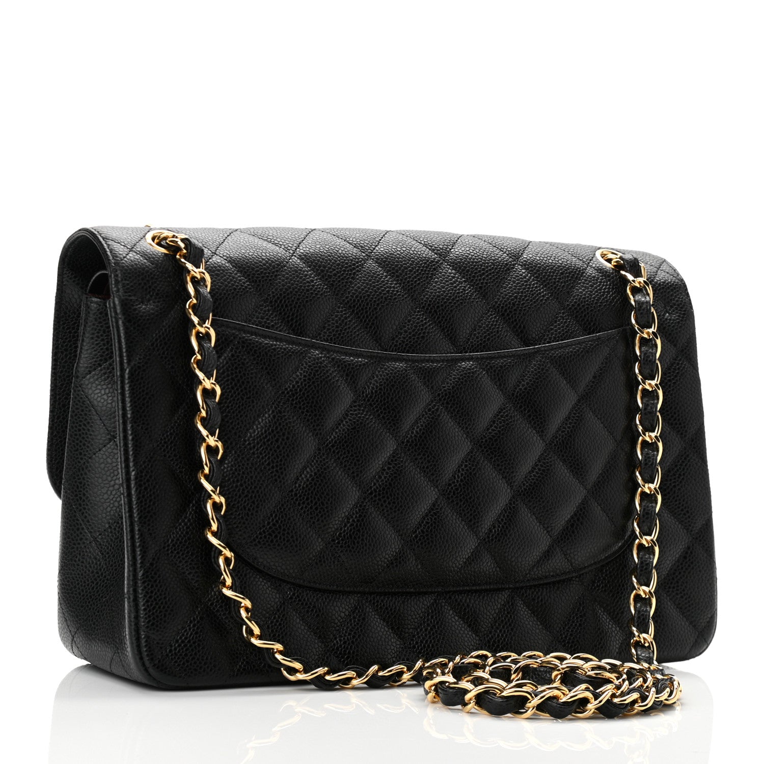 Chanel Caviar Quilted Jumbo Double Flap Black 4 of 10