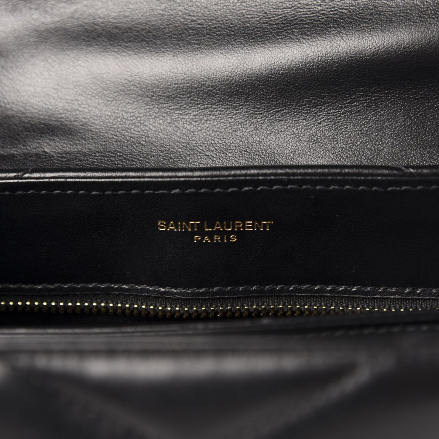 Calfskin Y Quilted Monogram Toy Loulou Crossbody Bag Black