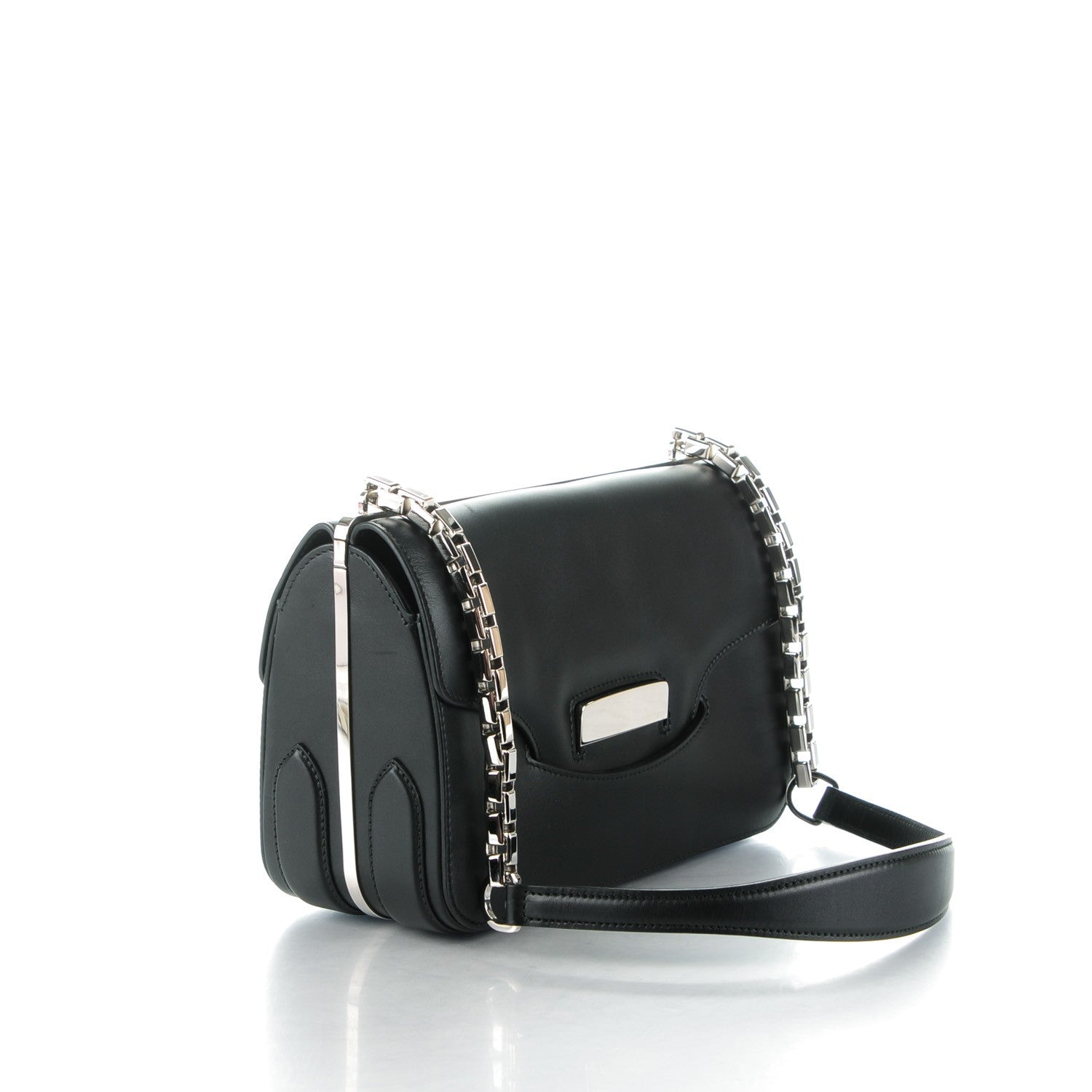 Balenciaga Smooth Calfskin Small Neo Classic Hardware Chain Bag Black 3 of 8