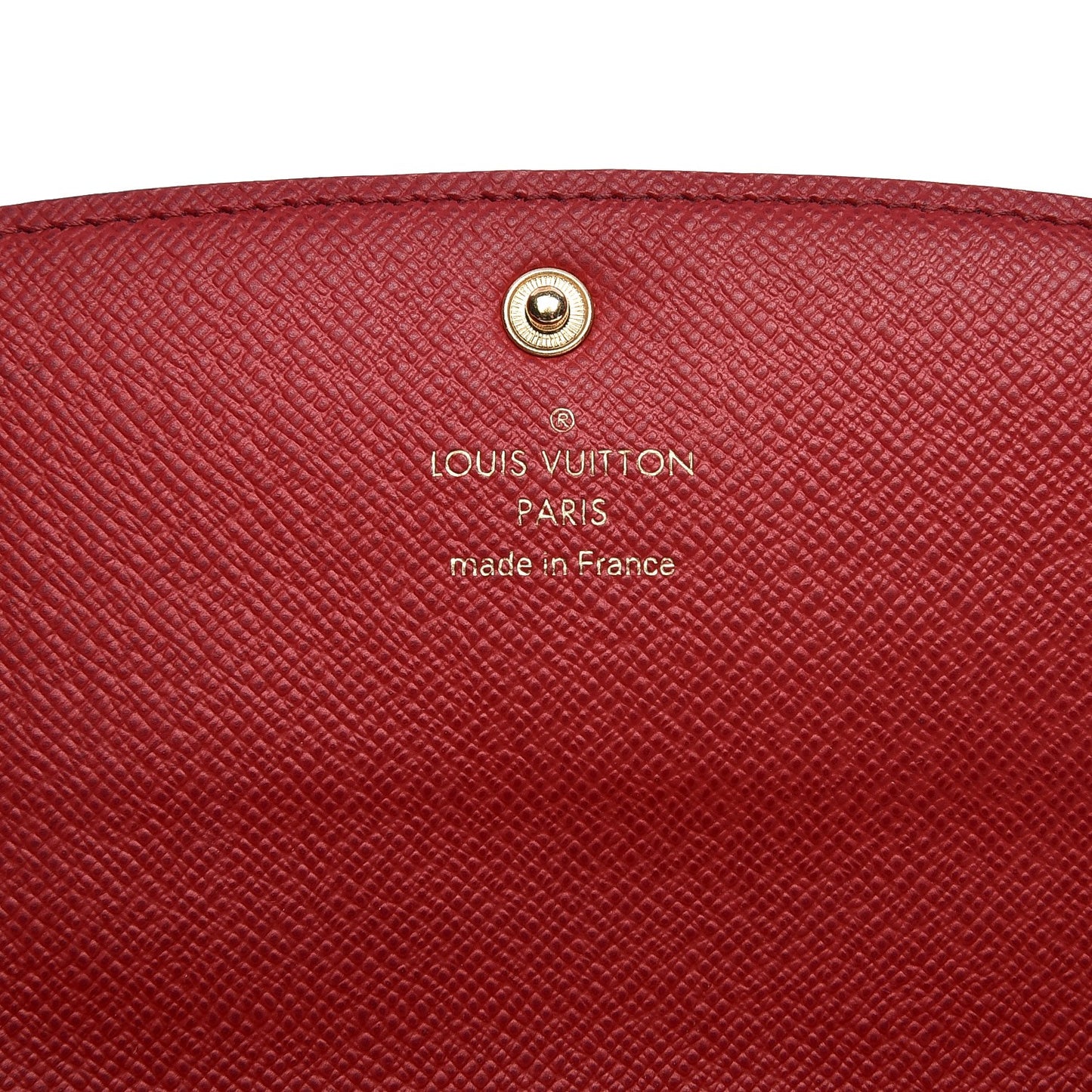 Damier Ebene Emilie Wallet Red