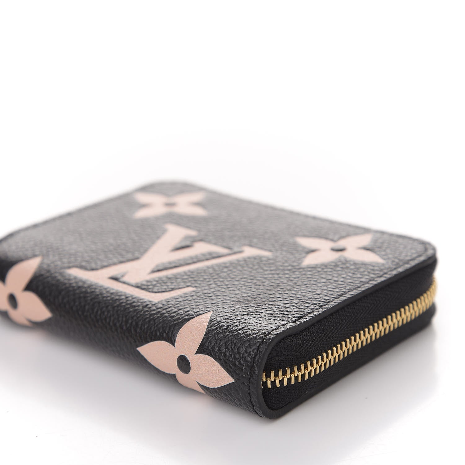Louis Vuitton Empreinte Monogram Giant Zippy Coin Purse Black Beige 9 of 11