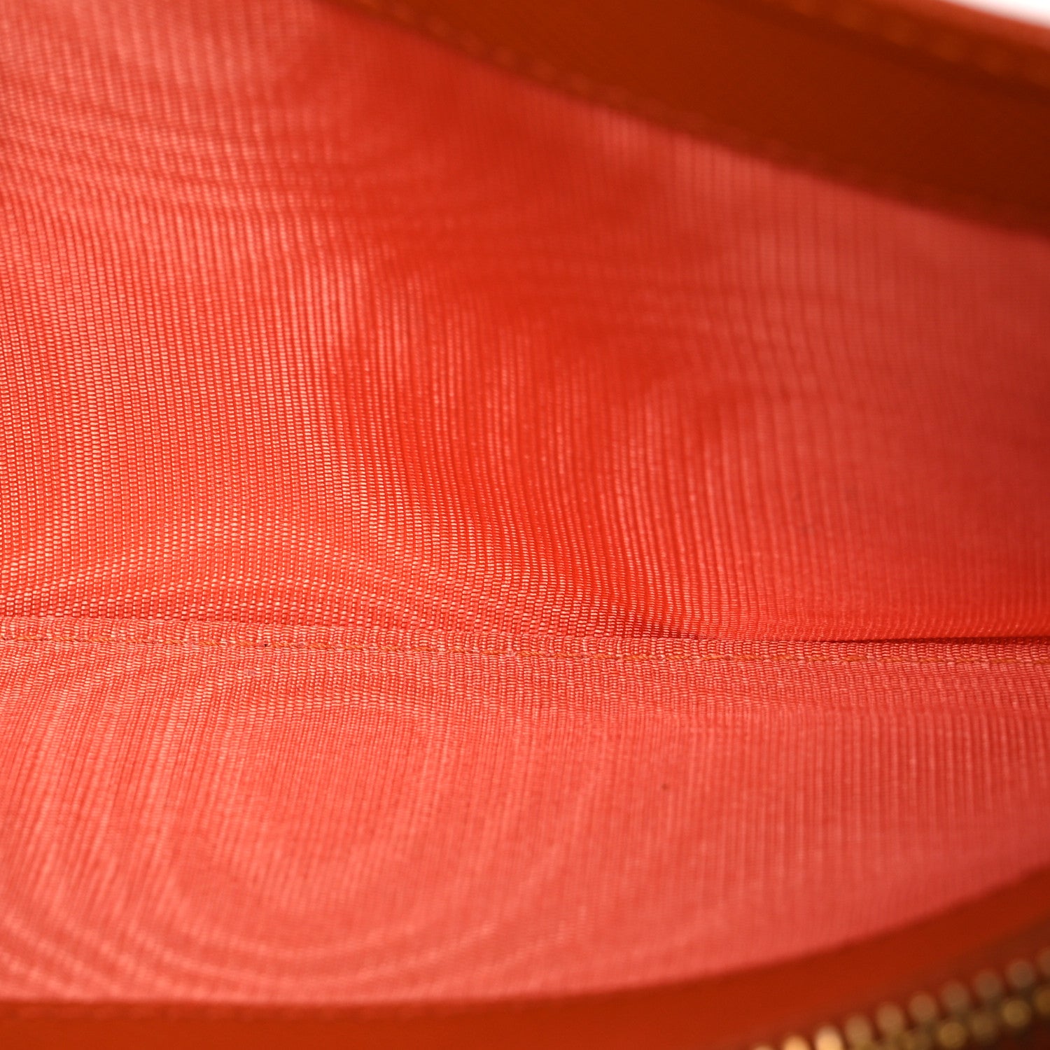 Prada Tessuto Impuntu Triangle Continental Flap Wallet Orange 5 of 19