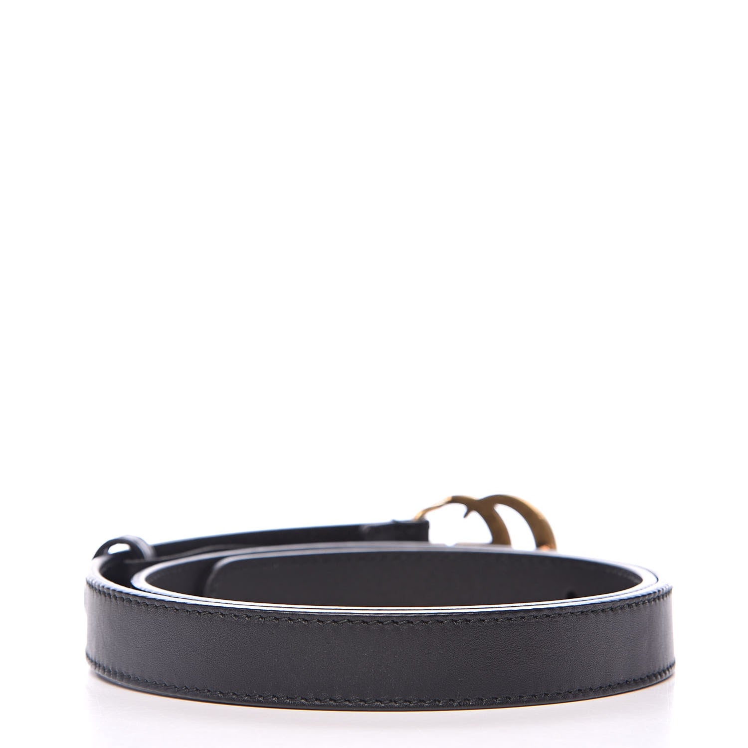 Gucci Calfskin Double G 20mm Belt 70 28 Black 3 of 5