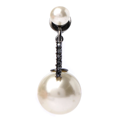 Christian Dior Crystal Pearl My ABCDior I Tribale Earring Black Silver 1 of 4