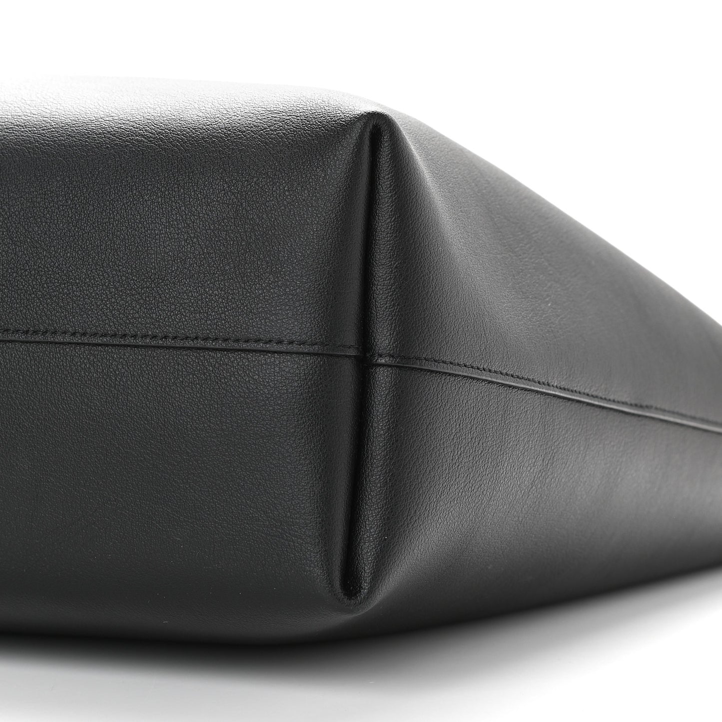 Calfskin Large Shopping Tote Black