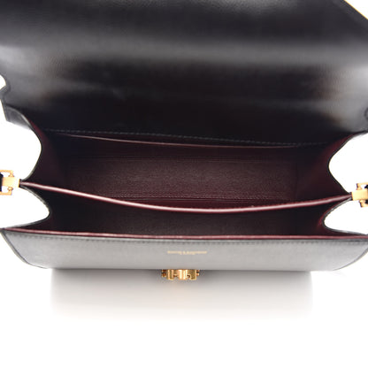 Saint Laurent Grain de Poudre Medium Classic Monogram Cassandra Top Handle Black Rouge Legion 5 of 14