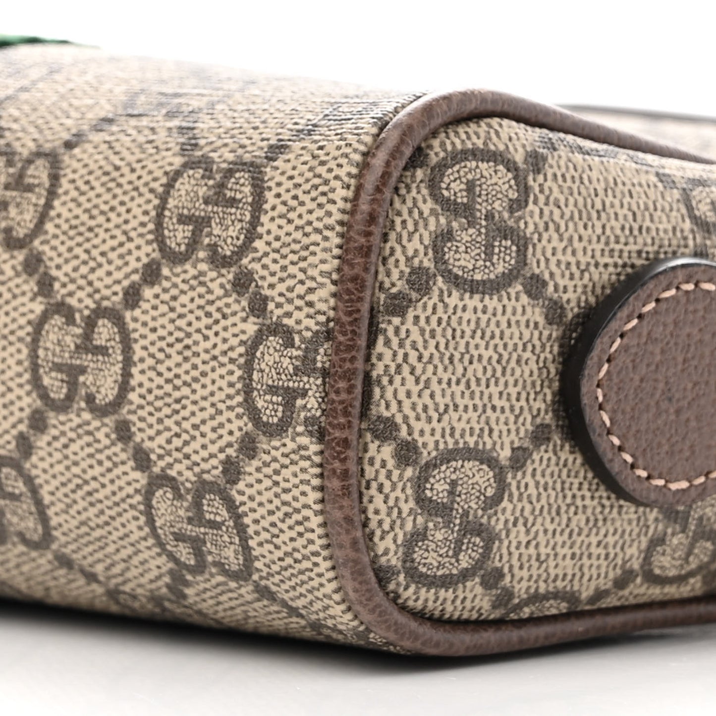 GG Supreme Monogram Web Mini Ophidia Shoulder Bag Brown