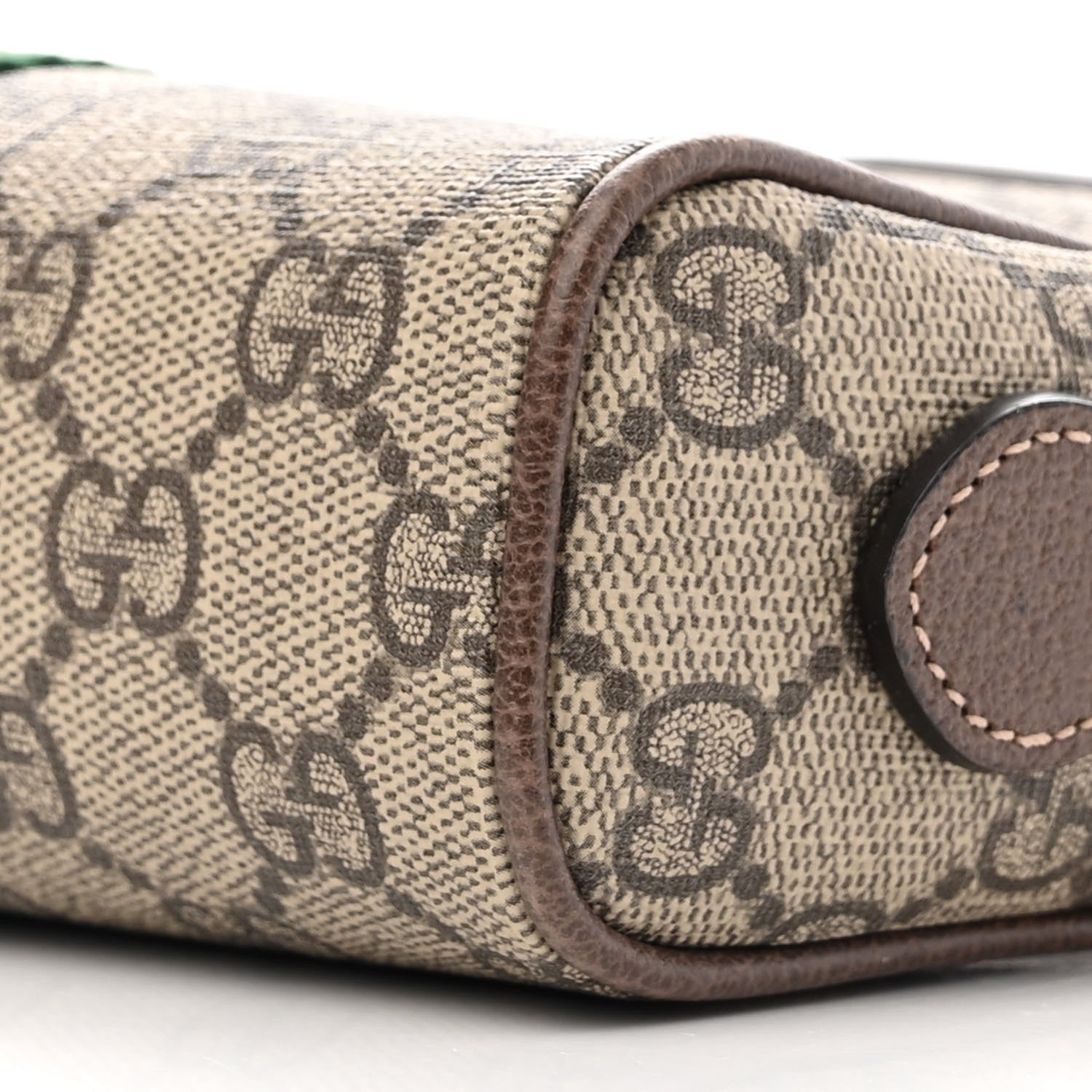 Gucci GG Supreme Monogram Web Mini Ophidia Shoulder Bag Brown 10 of 10