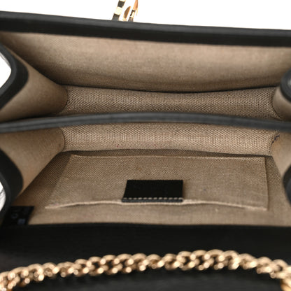 Gucci Dollar Calfskin Small Interlocking G Shoulder Bag Black 5 of 12