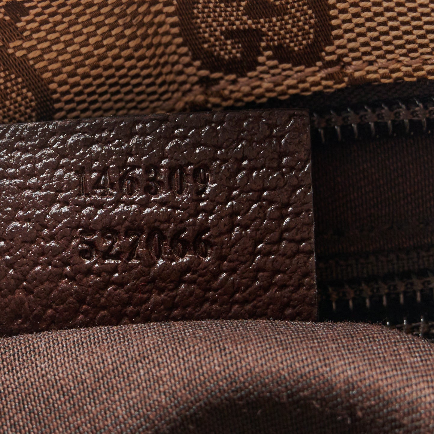 Monogram Web Small Flat Messenger Bag Brown