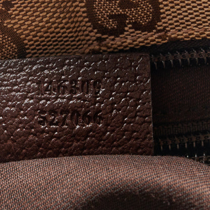 Gucci Monogram Web Small Flat Messenger Bag Brown 7 of 12