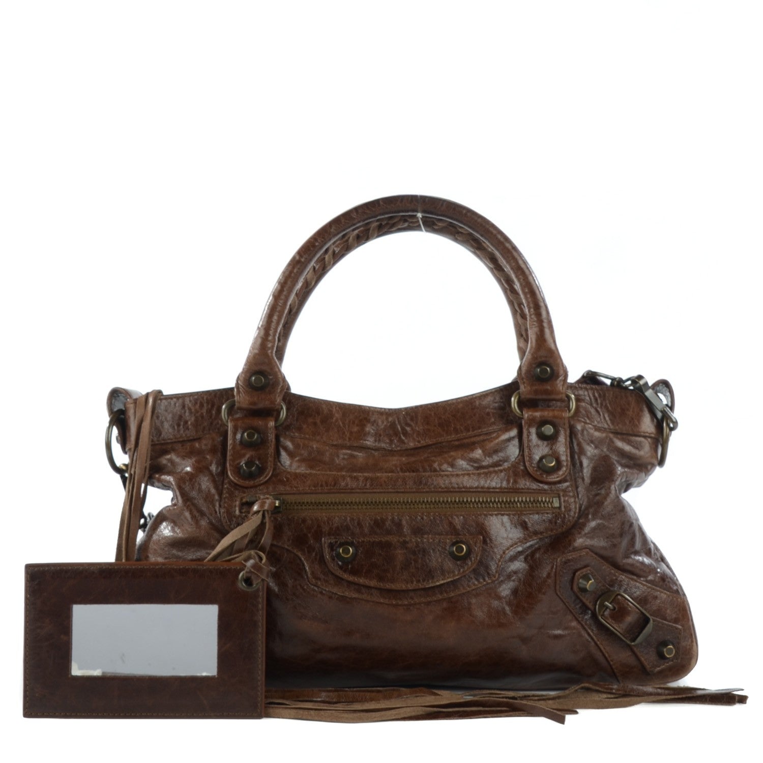 Balenciaga Chevre Classic Hardware First Olive Brown 1 of 9