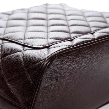 Chanel Caviar Quilted Medallion Tote Dark Brown 9 of 14