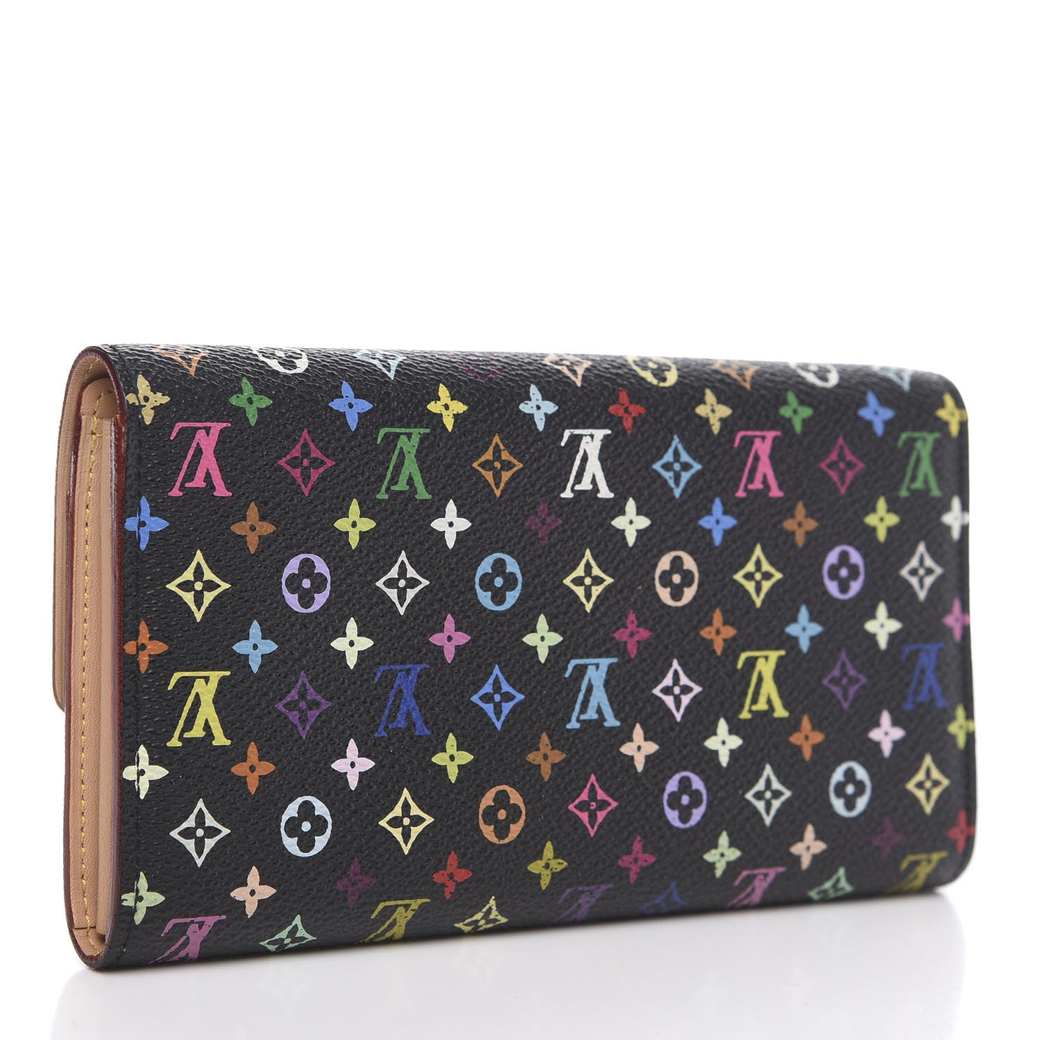 Louis Vuitton Monogram Multicolor Sarah Wallet Black 2 of 11