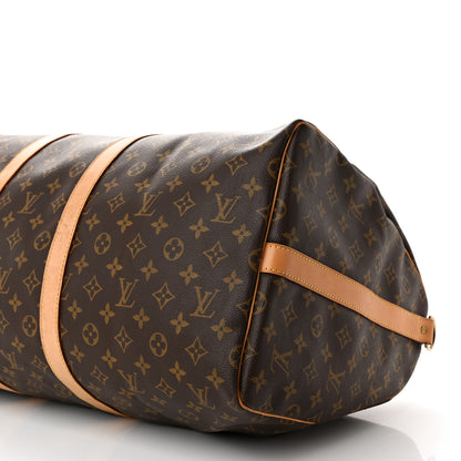 Louis Vuitton Monogram Keepall Bandouliere 55 10 of 15