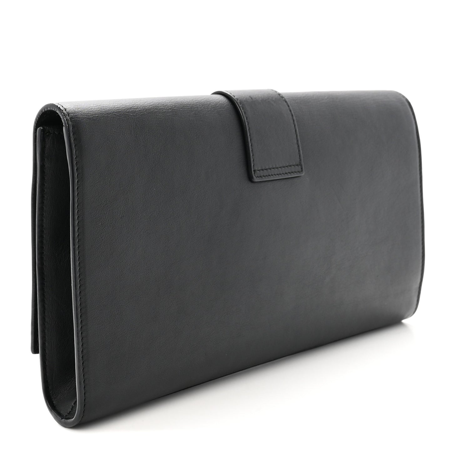 Calfskin Classic Y Ligne Clutch Black