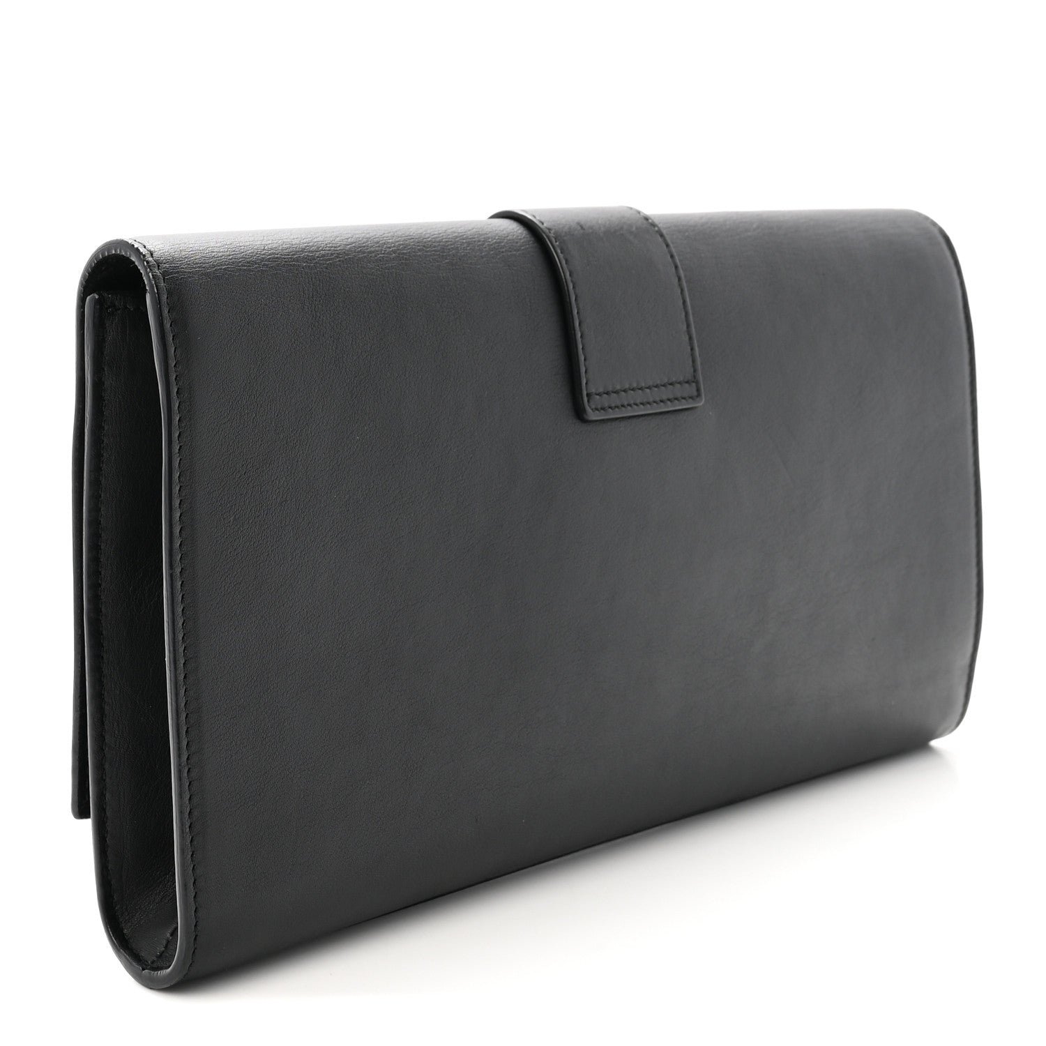 Saint Laurent Calfskin Classic Y Ligne Clutch Black 3 of 7