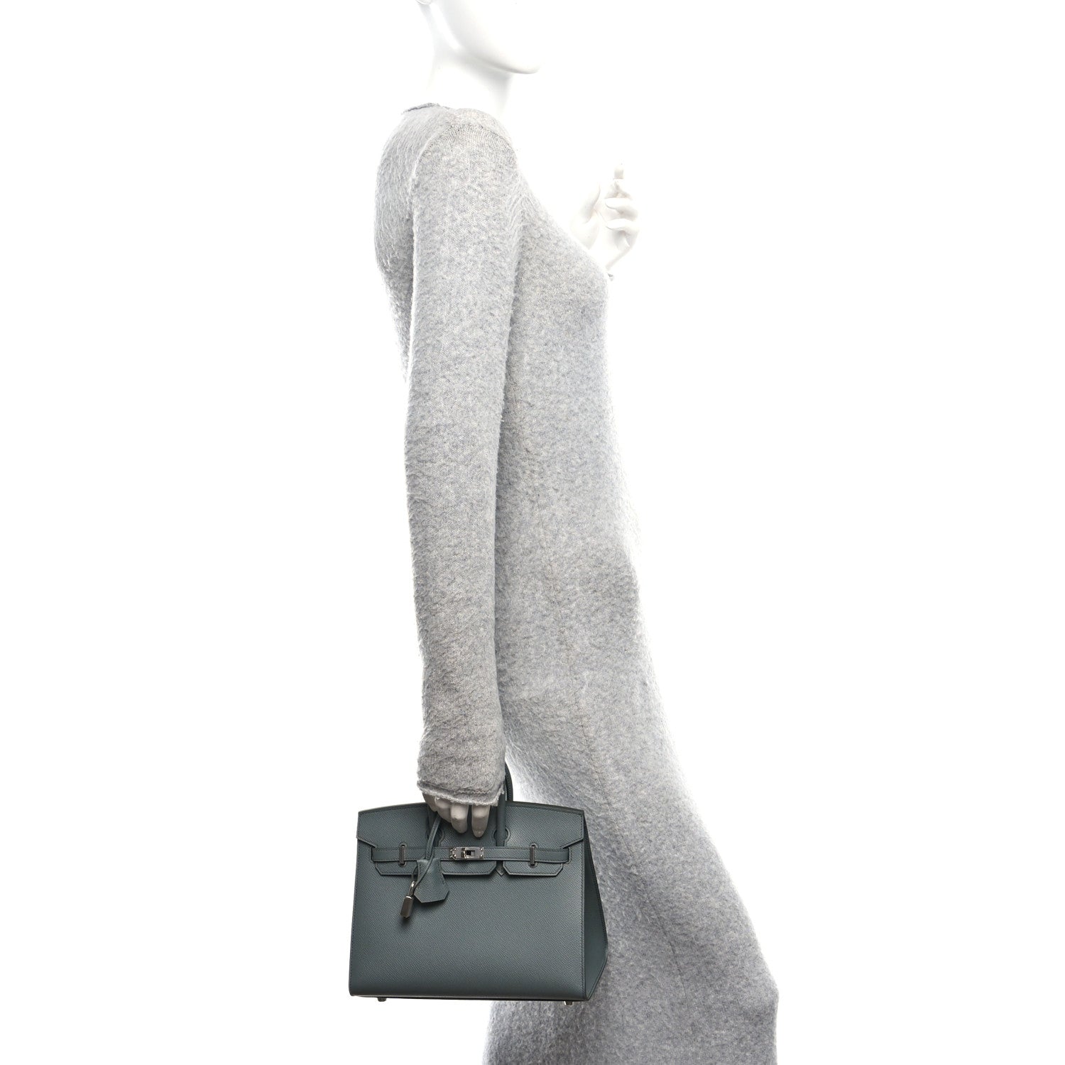 Hermes Epsom Birkin Sellier 25 Vert Amande 2 of 11