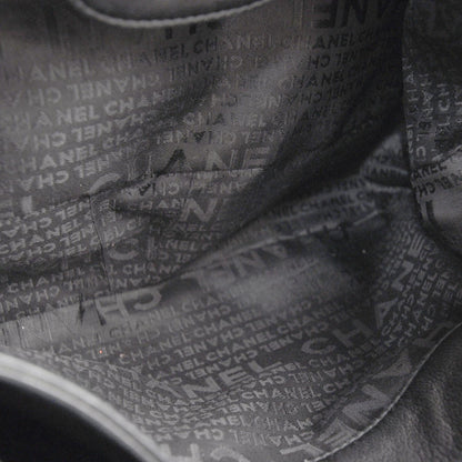 Chanel Leather Chain Hobo Black 6 of 9