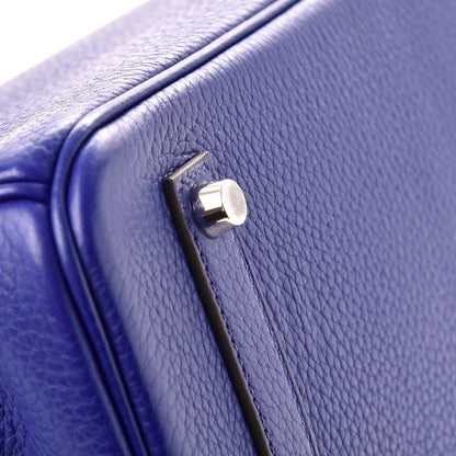 Hermes Togo Birkin 35 Bleu Electrique 6 of 37