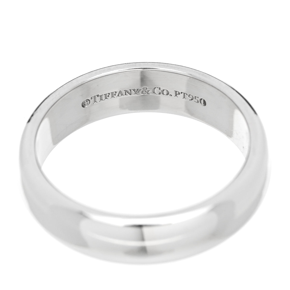 Tiffany Platinum 4.5mm Forever Wedding Band Ring 48 4.5 4 of 4