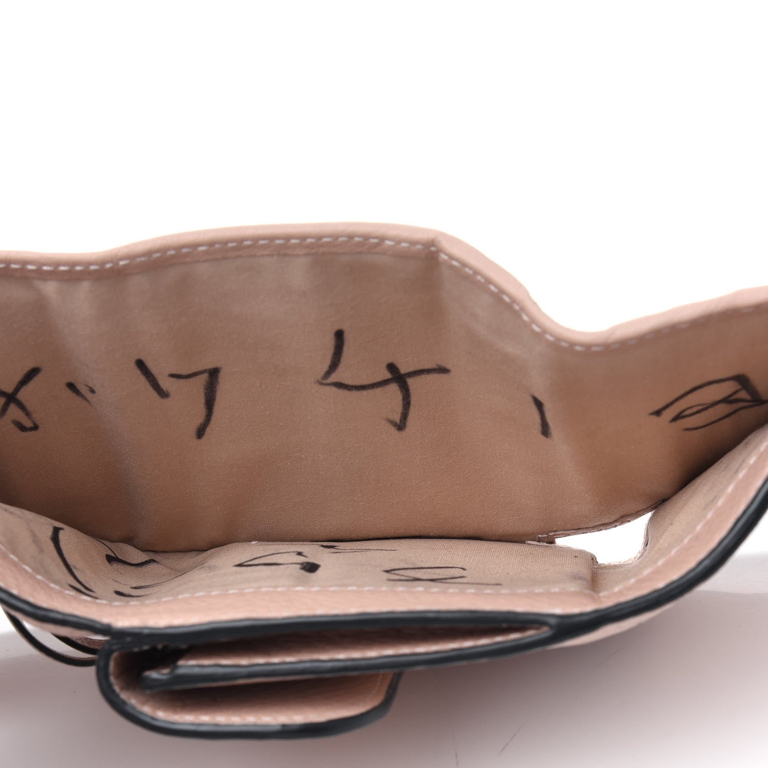 Chloe Calfskin Alphabet Trifold Wallet Blush Nude 5 of 5