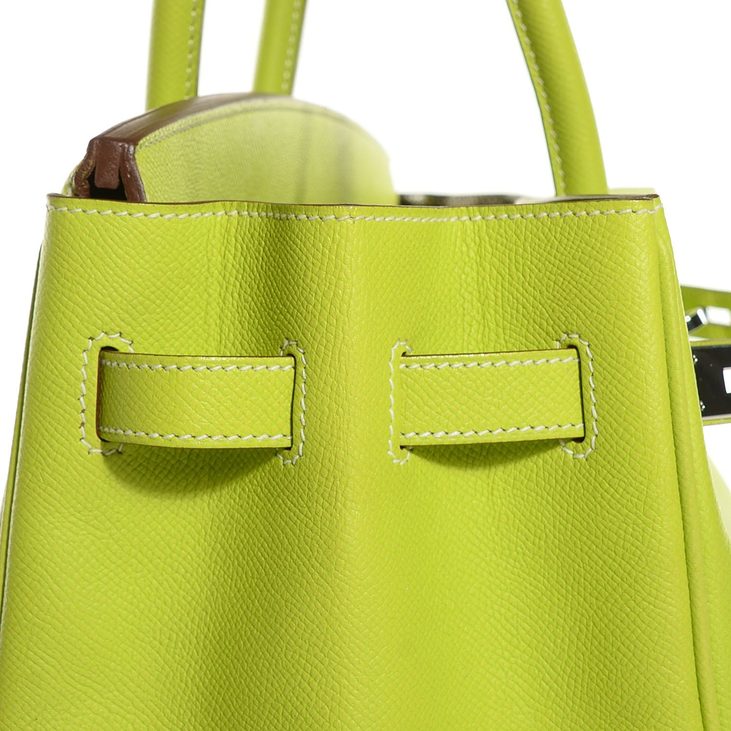 Hermes Epsom Candy Birkin 35 Kiwi Lichen 22 of 27